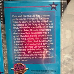 Elvis Collectible Card